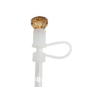 Light Brown DIAMOND STRAWTOPPER